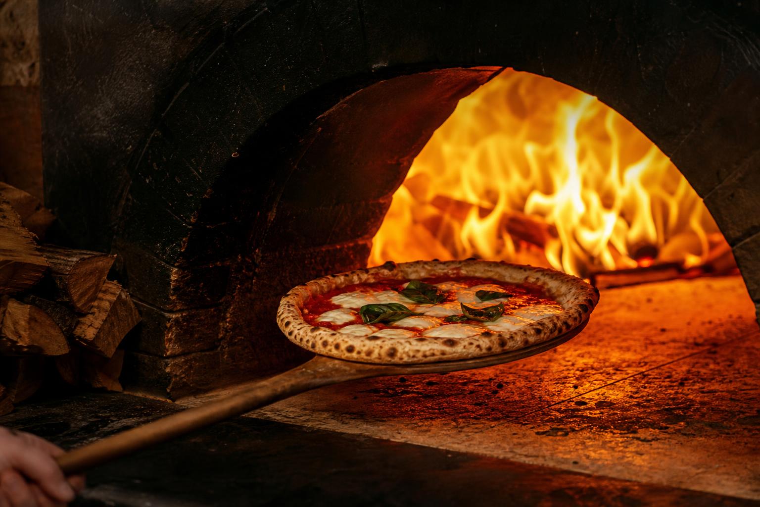 Margherita, wood-fired